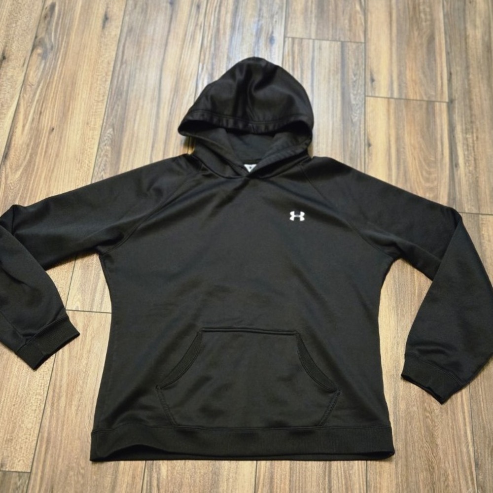 Under Armour Women's Black Hoodie Pullover Long Sleeve UA Logo Size MD‎ LG